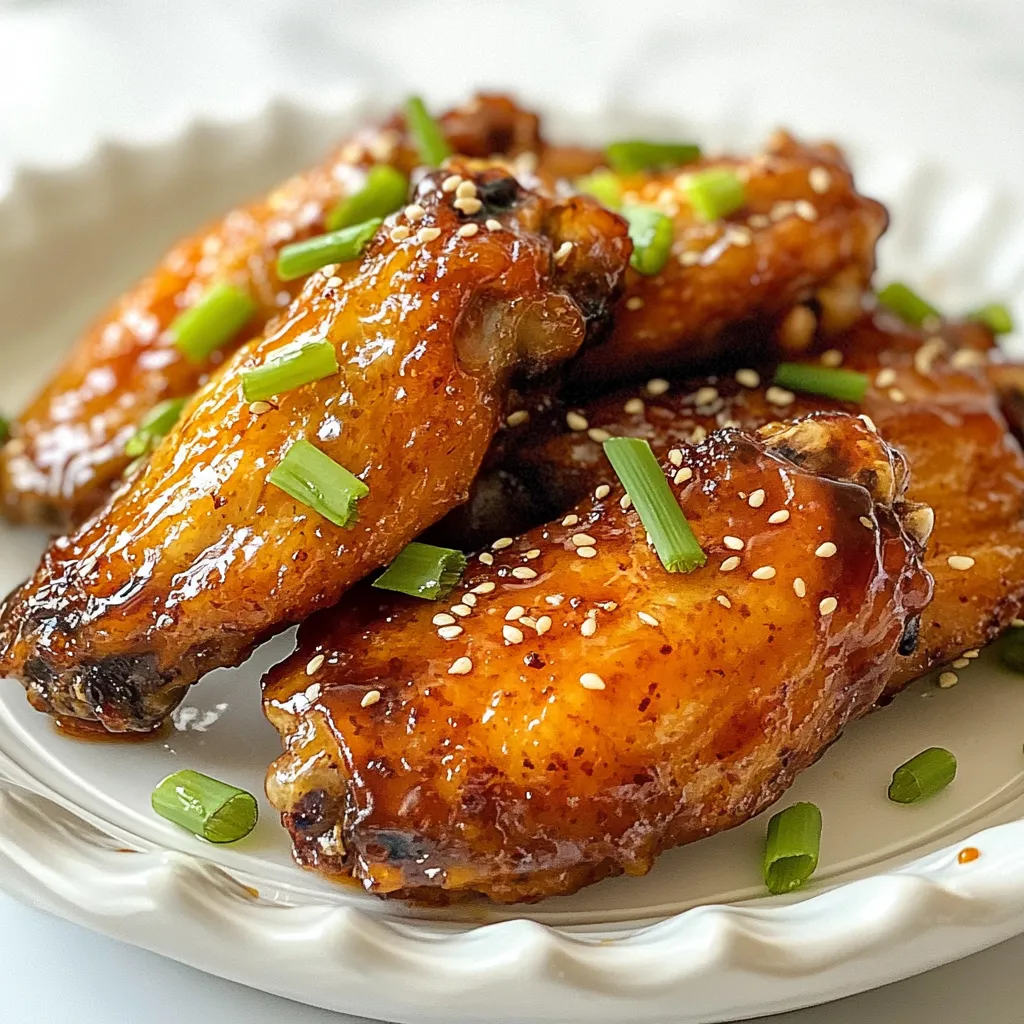 Air Fryer Honey Garlic Chicken Wings Leckerer Genuss