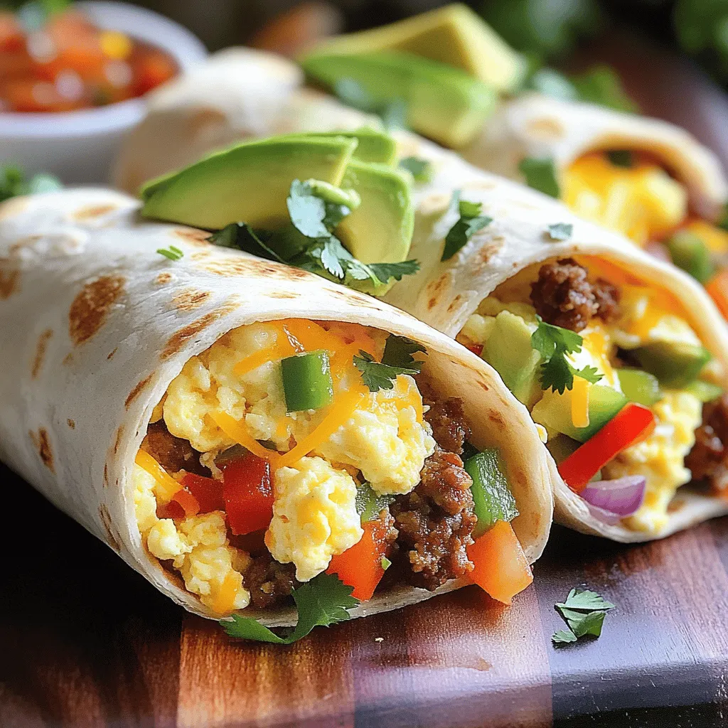 Loaded Breakfast Burritos Köstlicher Start in den Tag