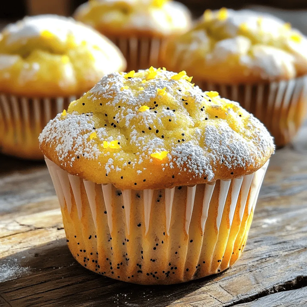 Lemon Poppy Seed Muffins Frisch und Köstlich Genießen