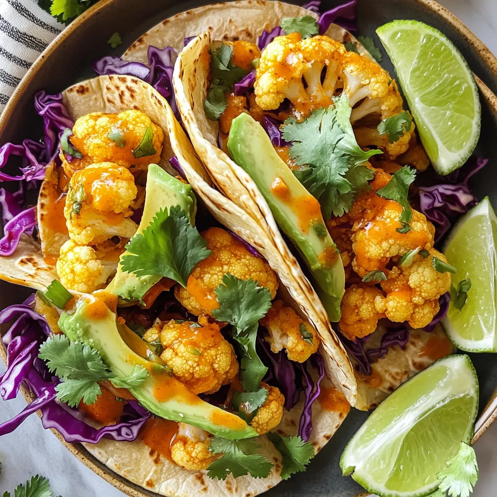 Buffalo Cauliflower Tacos Einfaches Genuss Rezept