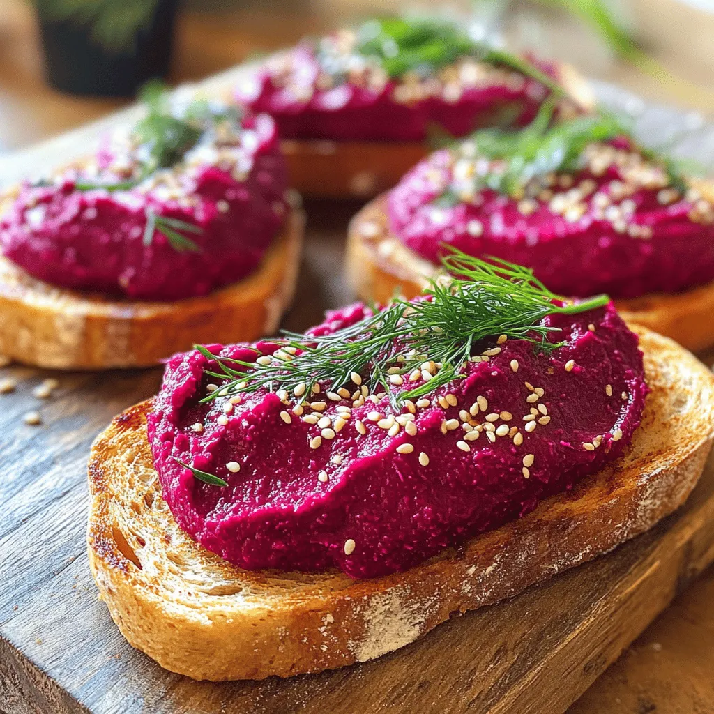 Um einen leckeren, proteinreichen Rote-Bete-Aufstrich zu machen, benötige ich einige einfache Zutaten. Ich verwende 200 g gekochte Rote Bete, 100 g Quark oder griechischen Joghurt, 2 Esslöffel Tahini und 1 Esslöffel frischen Zitronensaft. Außerdem kommt eine gepresste Knoblauchzehe und 1 Teelöffel Kreuzkümmel dazu. Ich gebe Salz und Pfeffer nach Geschmack. Diese Zutaten geben dem Aufstrich viel Geschmack und Nährstoffe.