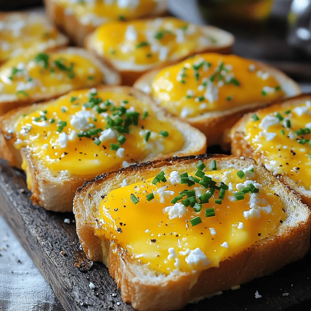 Cheesy Baked Egg Toast Lecker und Einfache Rezeptidee
