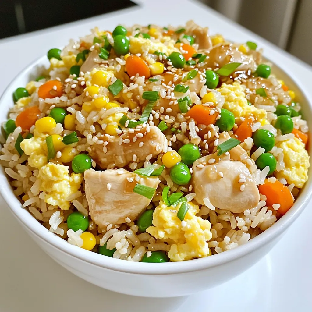 Honey Garlic Chicken Fried Rice Einfaches Rezept