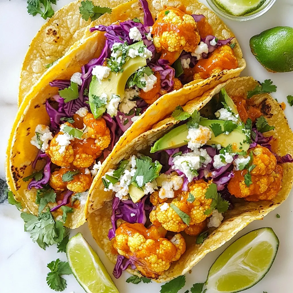 Buffalo Cauliflower Tacos Knusprig und Lecker Genießen