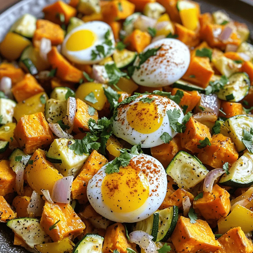 Herzhafter Süßkartoffel-Hash Einfache und leckere Mahlzeit