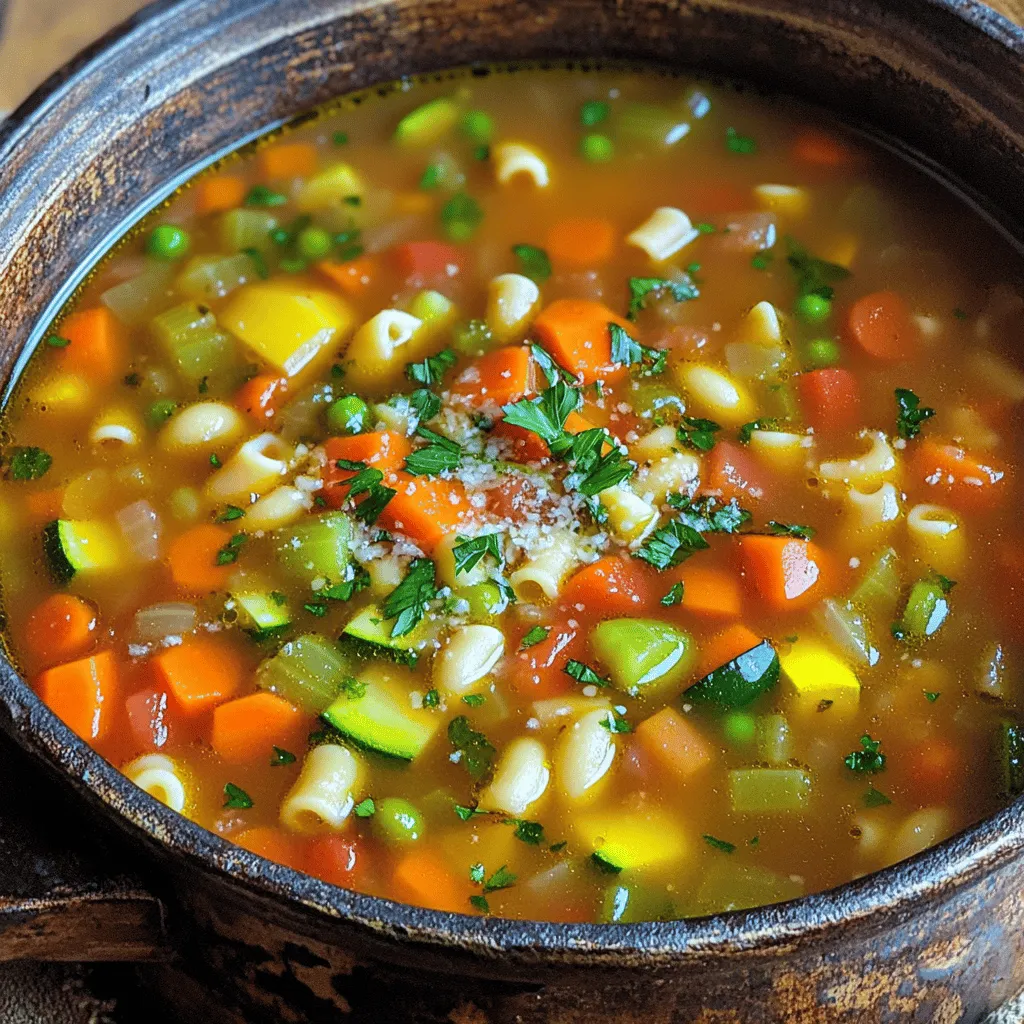 Veggie Packed Minestrone Schnelle und gesunde Suppe
