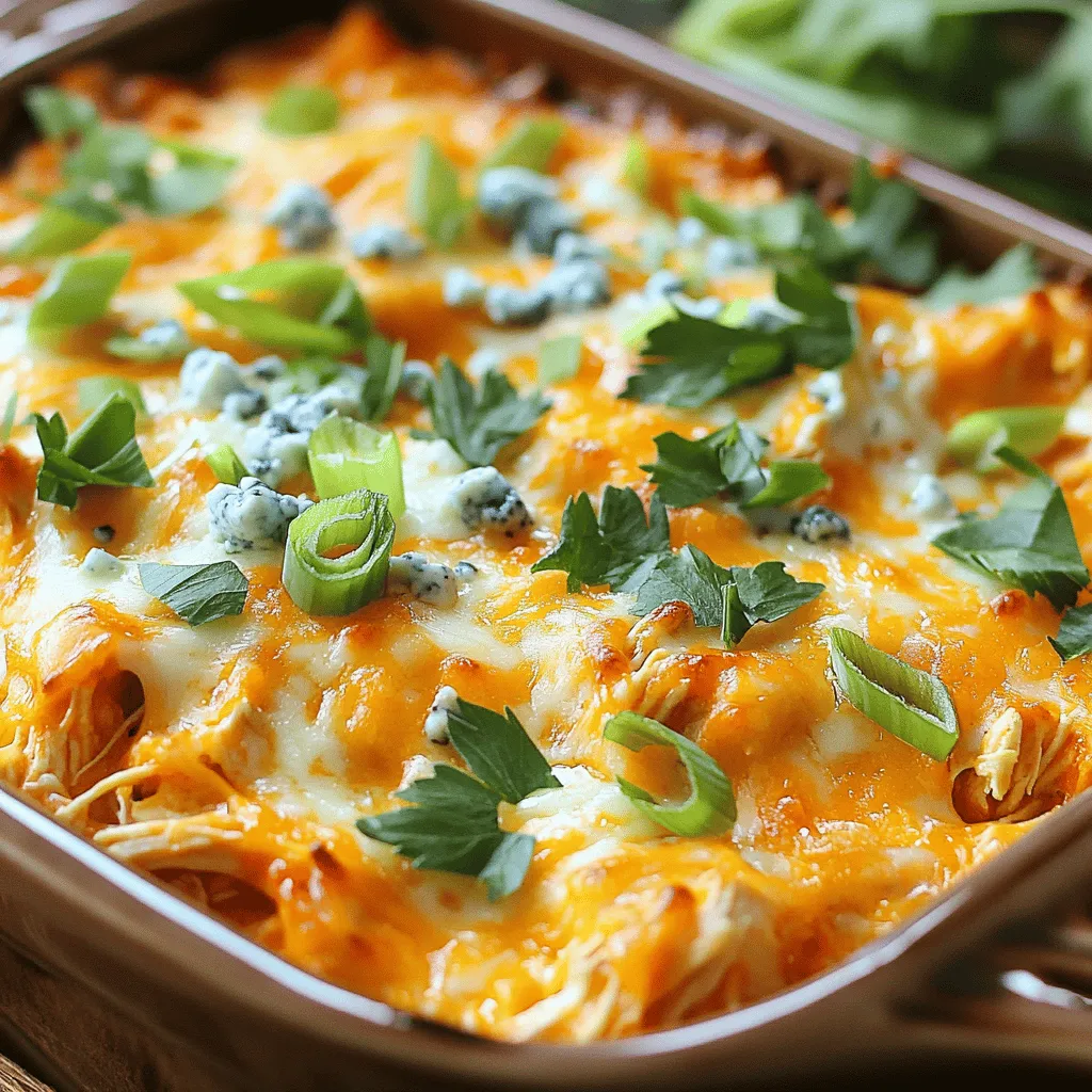 Loaded Buffalo Chicken Casserole Starker Genuss für Alle