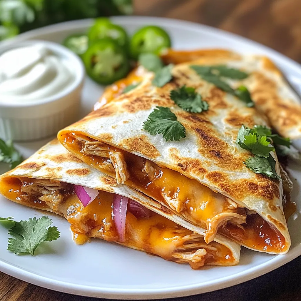 BBQ Chicken Quesadilla Köstlich und Einfach Zubereiten