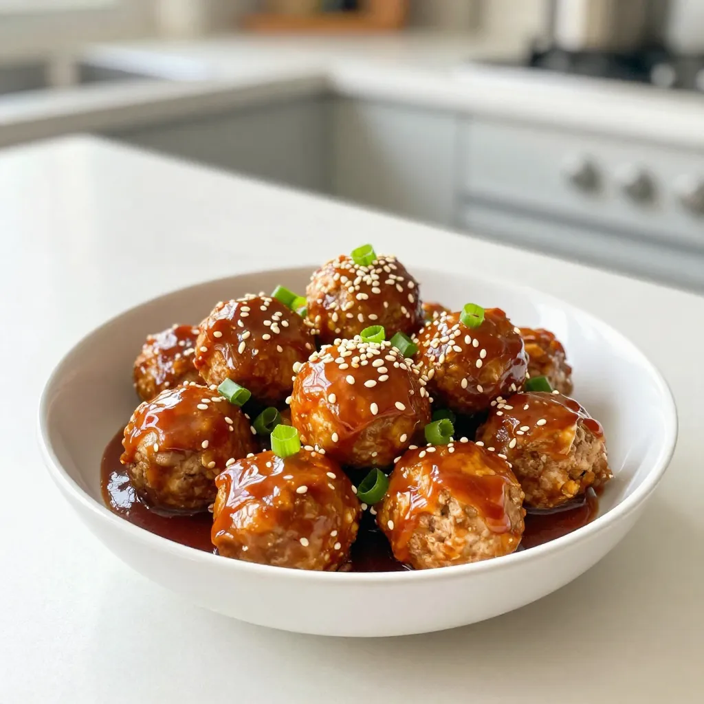 Pineapple Teriyaki Meatballs Einfache und schmackhafte Speise