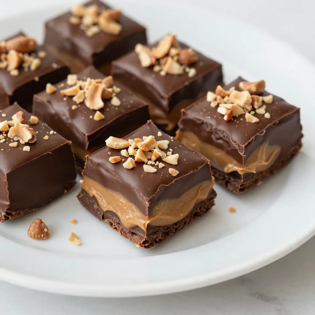 Schokoladen-Erdnussbutter-Marmorfudge Einfache Rezeptidee