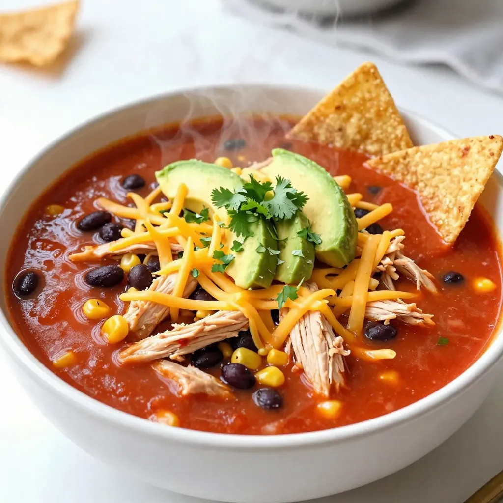 Chicken Enchilada Soup Einfache und Schmackhafte Mahlzeit