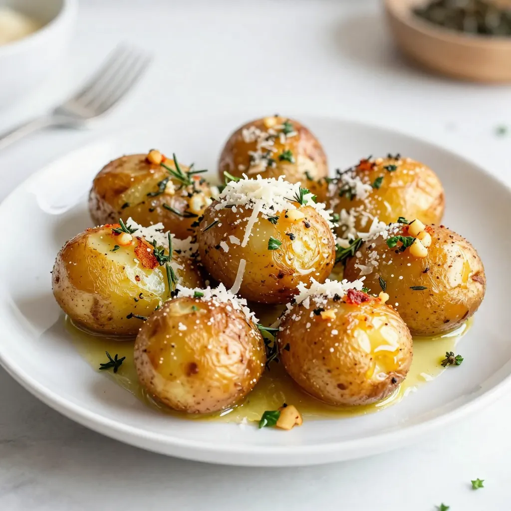 Parmesan Herb Roasted Potatoes Knusprig und Lecker