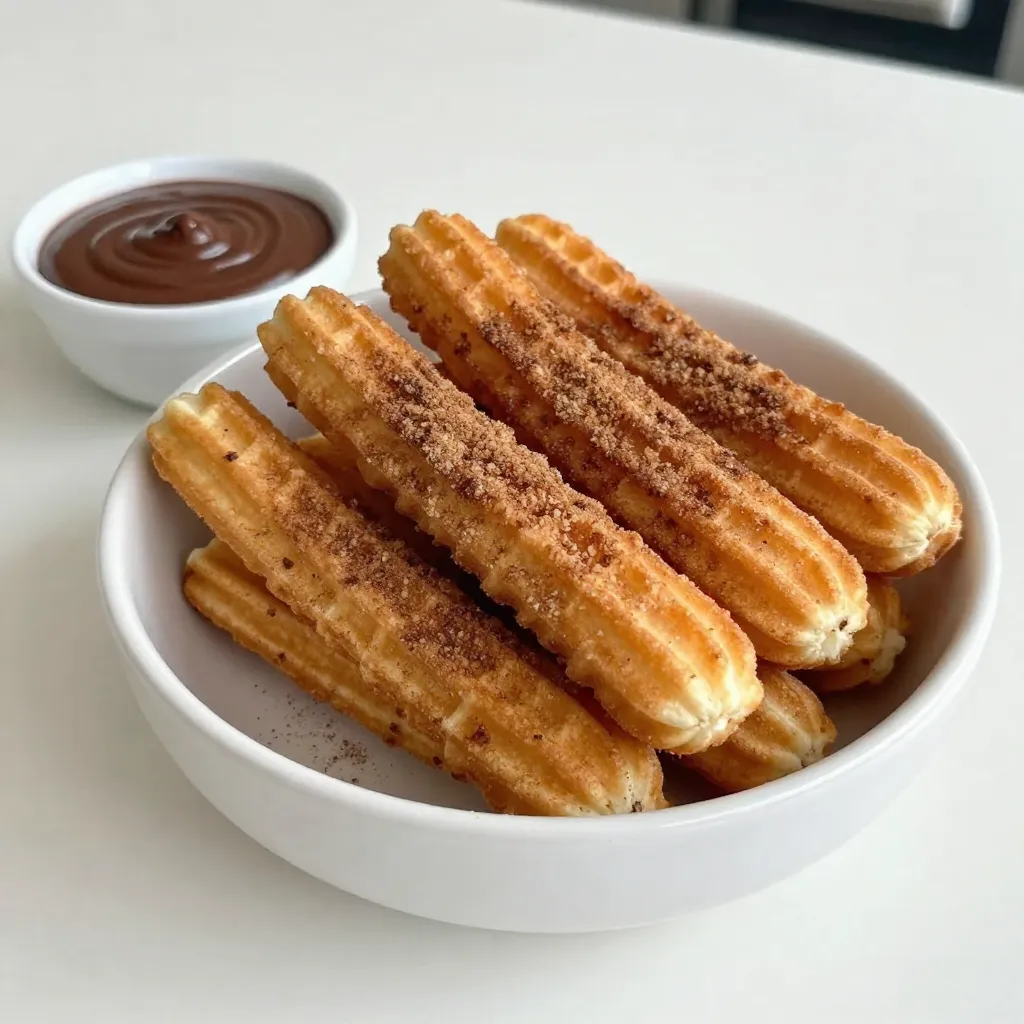 Churro Waffle Sticks leckere süße Snack-Idee
