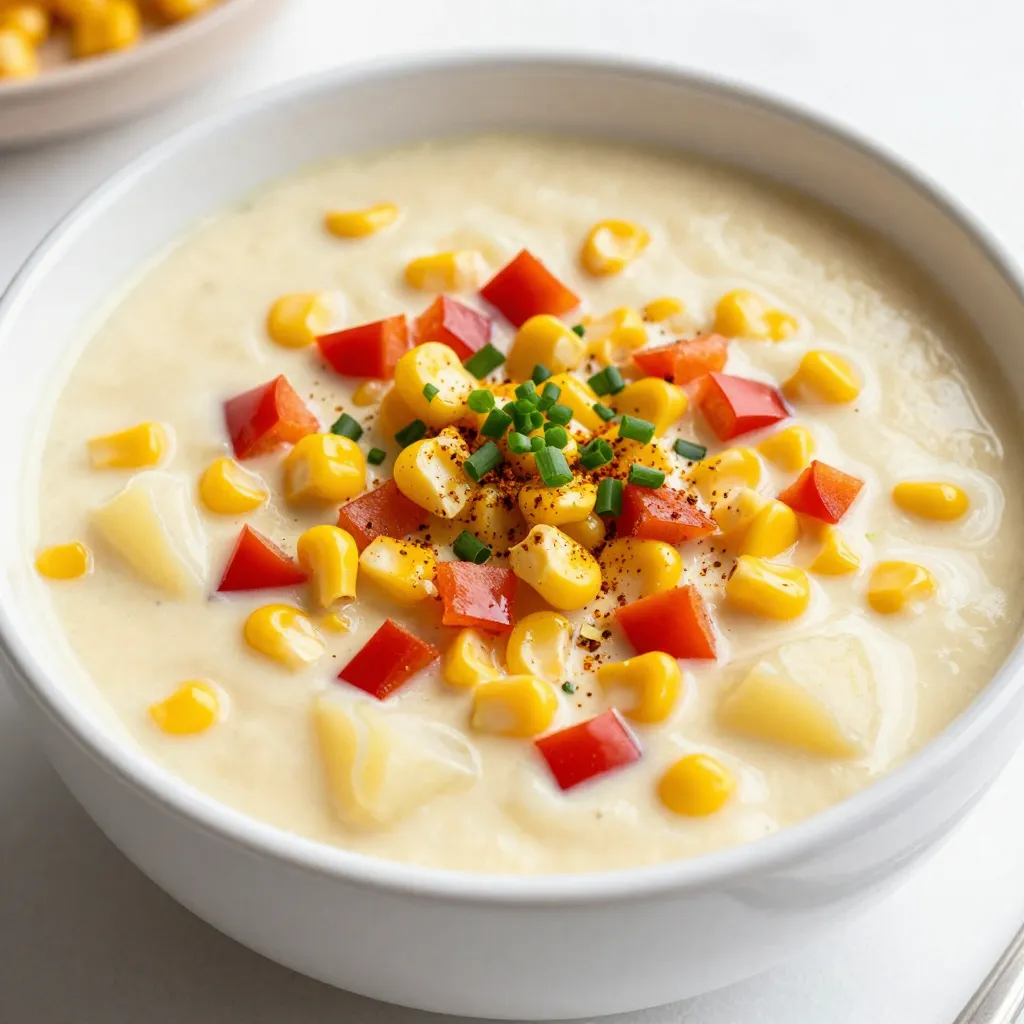 Süße Mais-Chowder Einfaches und köstliches Rezept