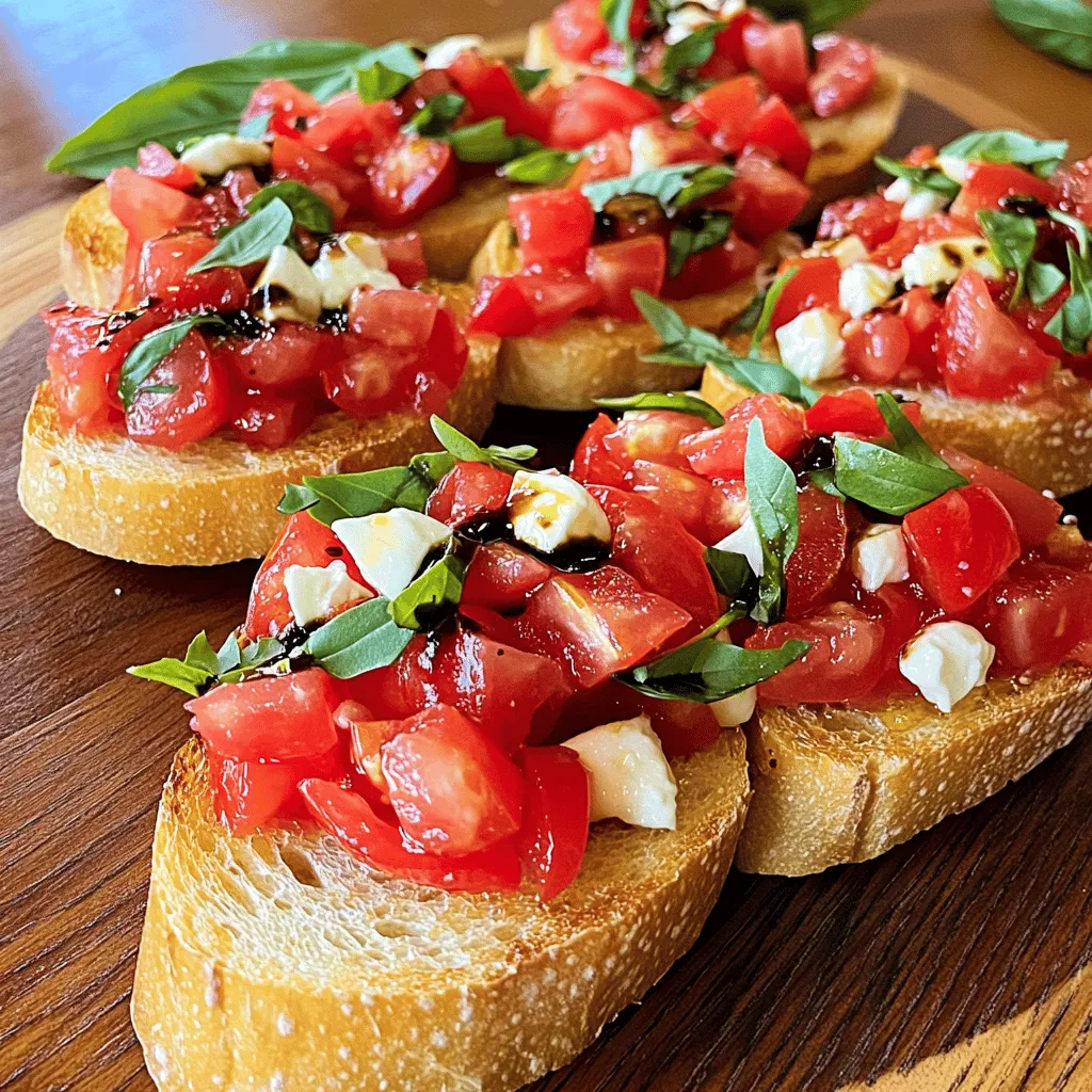 Tomato Basil Bruschetta Frisch und Einfach Zubereiten
