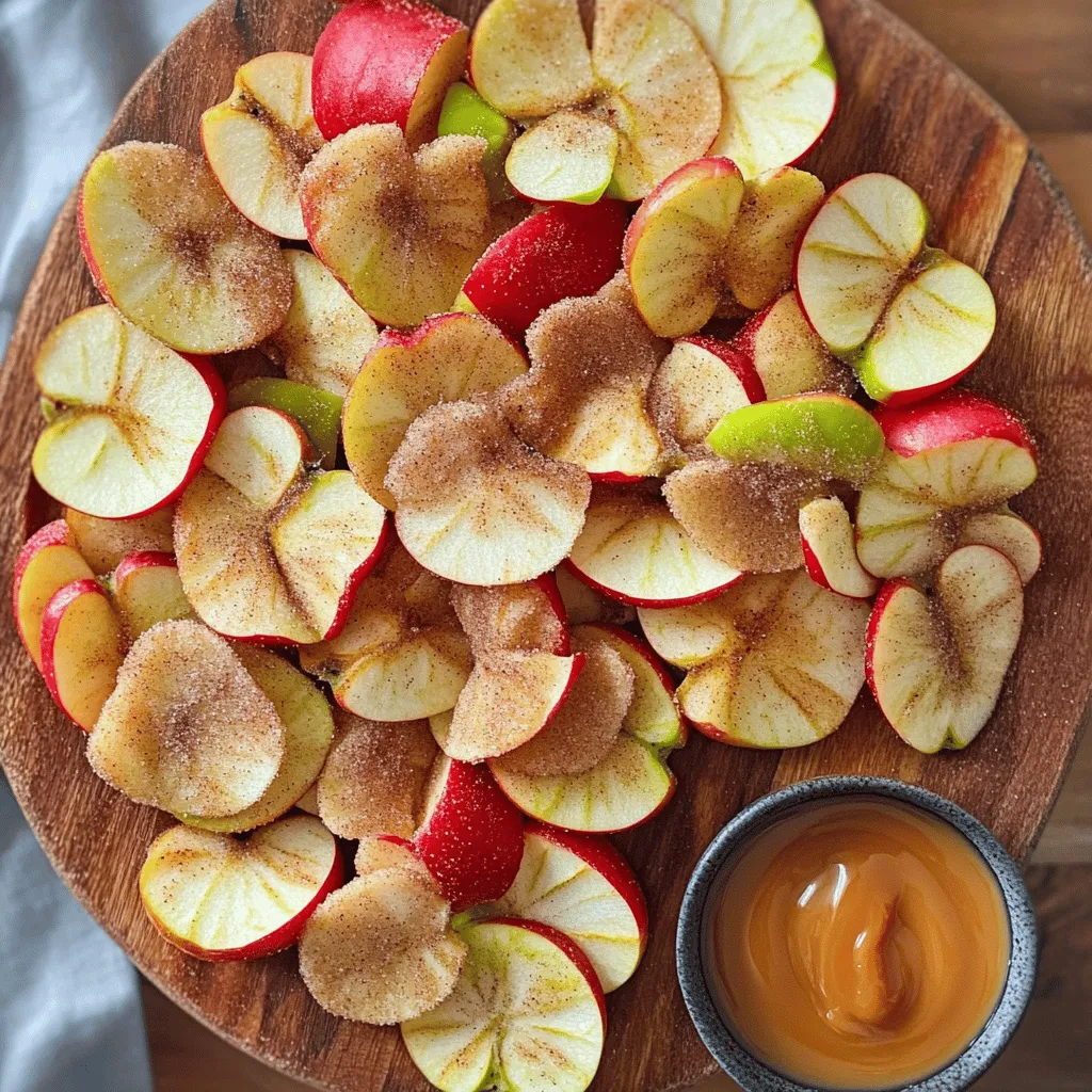 Cinnamon Sugar Apple Chips Knusprig und Lecker