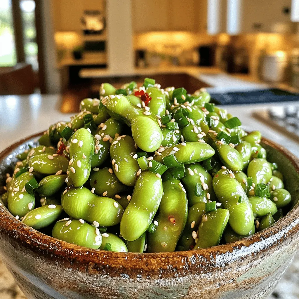 Würzige Knoblauch-Edamame Genießen und Einfach Zubereiten