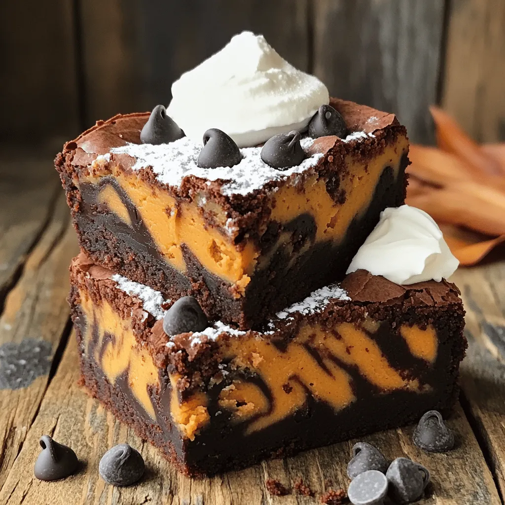 Kürbis Swirl Brownies köstlich und einfach genießen