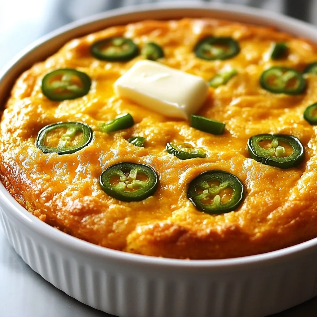 Cheddar Jalapeño Cornbread Füllend und Herzlich