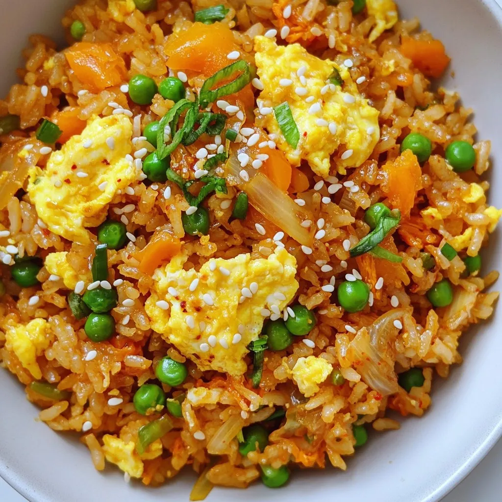 Schnelle Kimchi Fried Rice Einfache und herzhafte Mahlzeit
