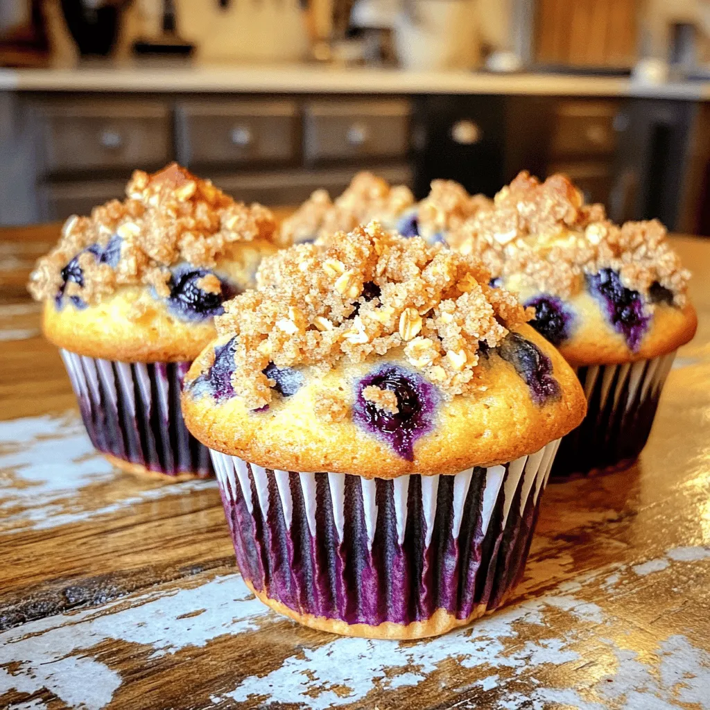 Leckere Blaubeer Streusel Muffins Einfaches Rezept