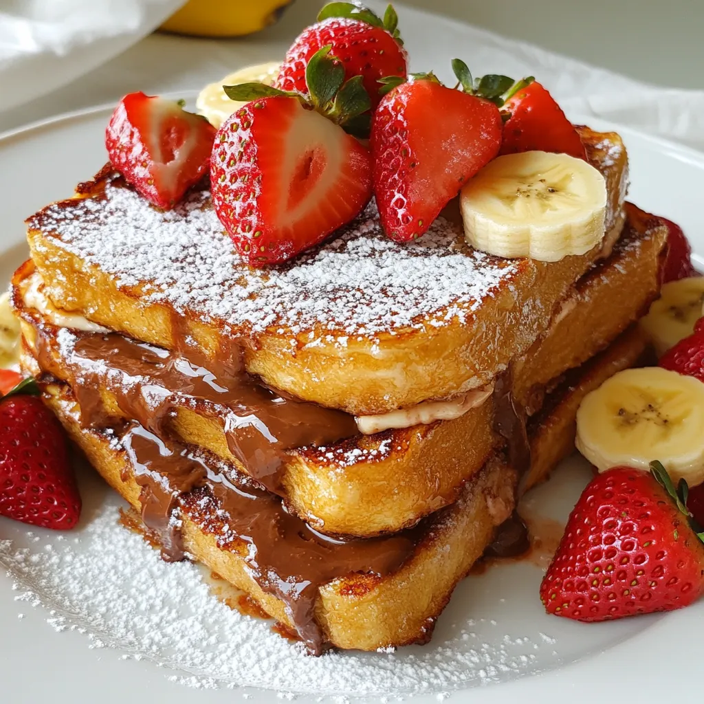 Nutella Stuffed French Toast Einfach und Lecker