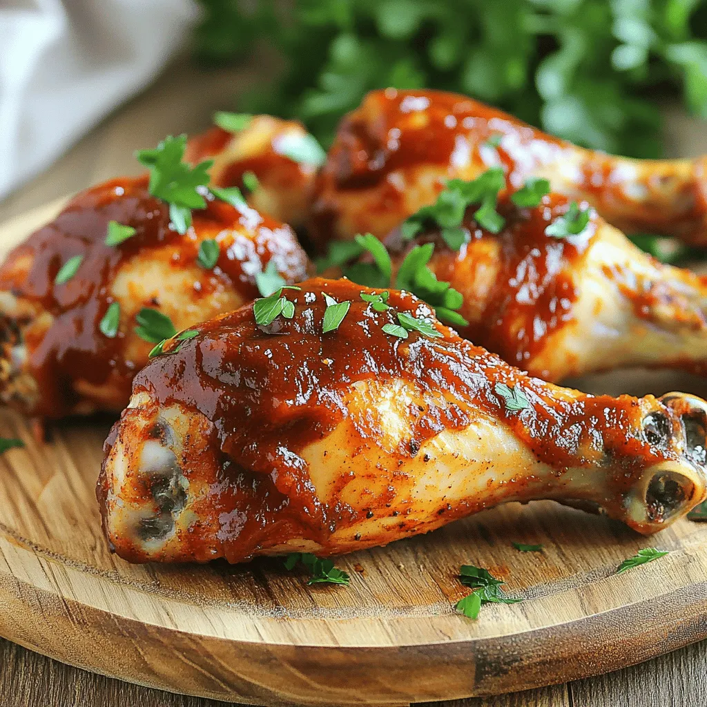 Baked BBQ Chicken Drumsticks Einfaches Rezept Genießen