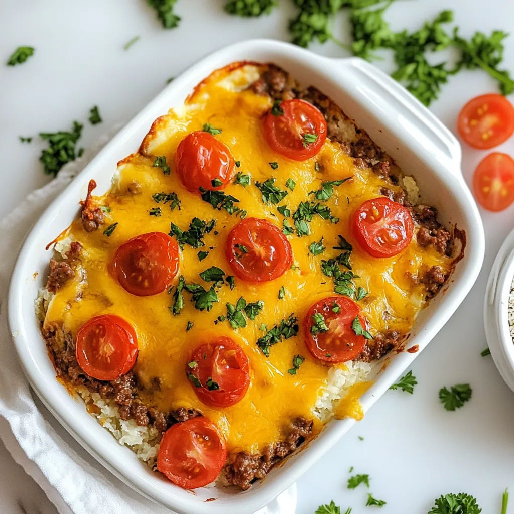 Keto Cheeseburger Casserole Einfaches Rezept für jeden