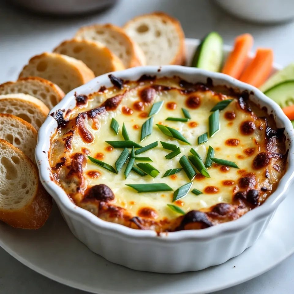 Karamellisierte Zwiebel Gruyere Dip Einfach und Lecker