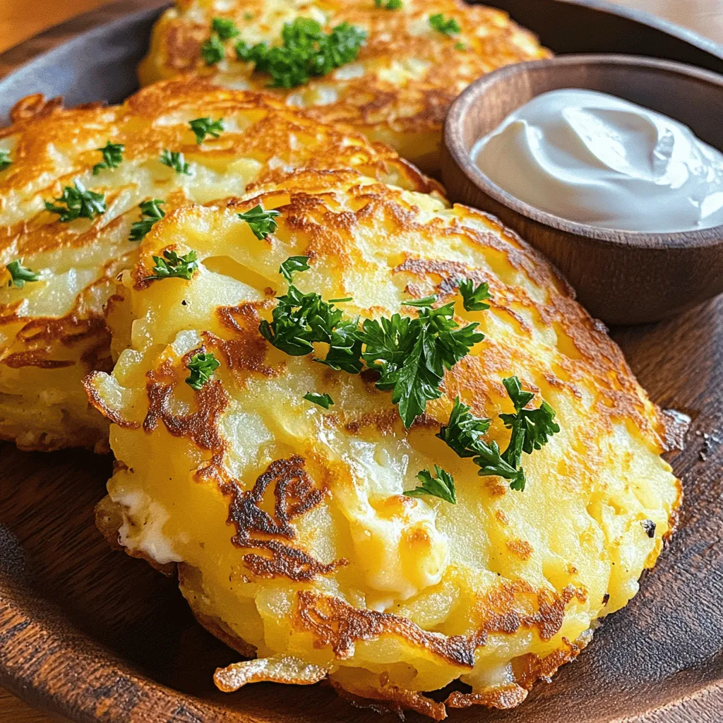 Um köstliche Mashed Potato Cheese Puffs zu machen, benötigst du einige Zutaten. Das sind 500 g mehligkochende Kartoffeln, 100 g geriebener Käse, zwei Eier, 50 g Mehl, einen Teelöffel Backpulver, einen Teelöffel Knoblauchpulver, Salz und Pfeffer. Frische Petersilie schaut gut aus, wenn du die Puffs servierst. Außerdem brauchst du etwas Öl zum Braten.