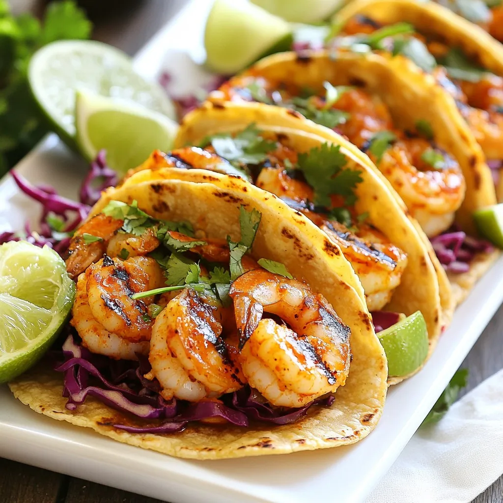 Chili Lime Grilled Shrimp Tacos Köstliches Snackrezept