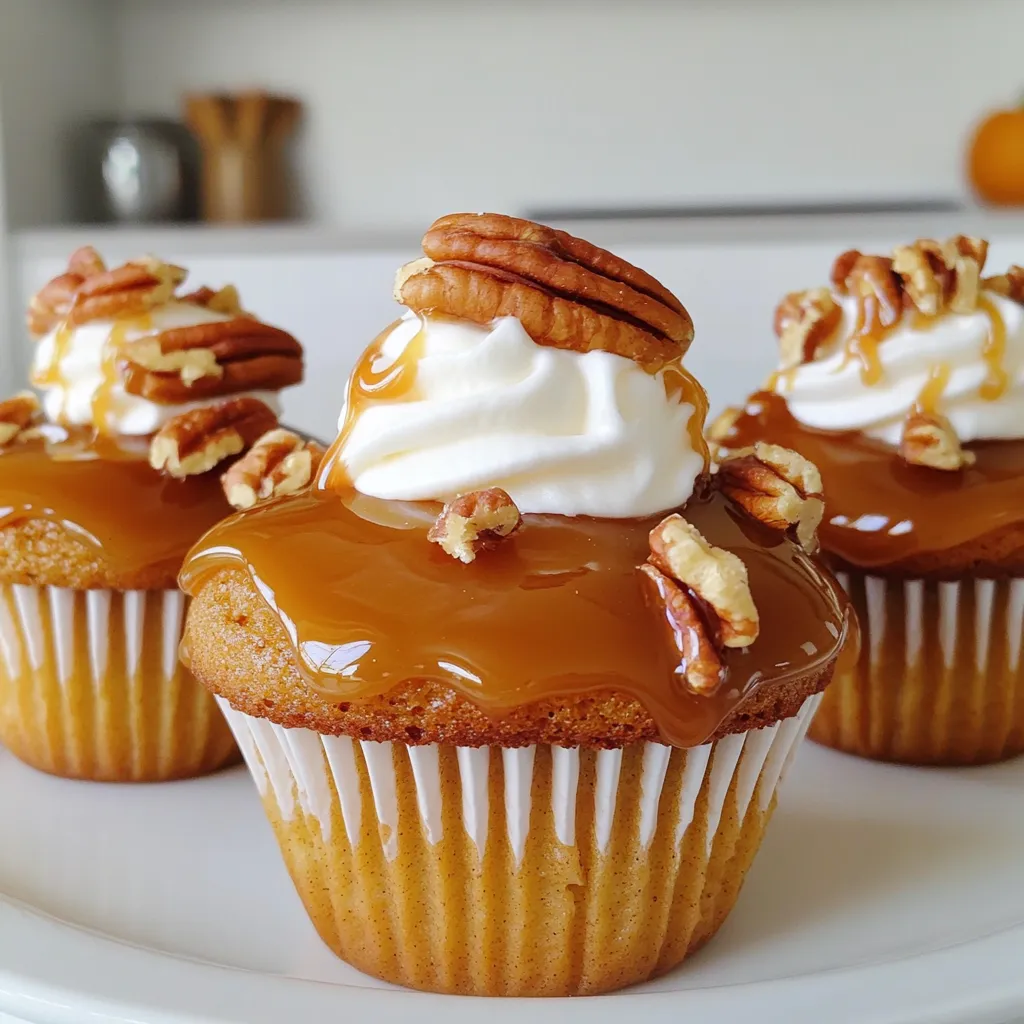 Kürbisgewürz Cupcakes mit Karamell Leckereien génießen