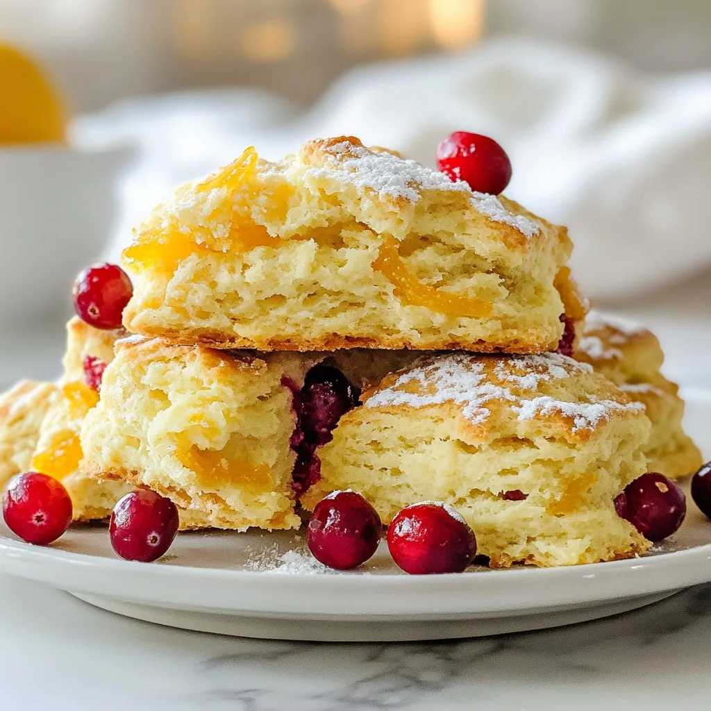 Cranberry Orange Scones Lecker und Einfach Backen