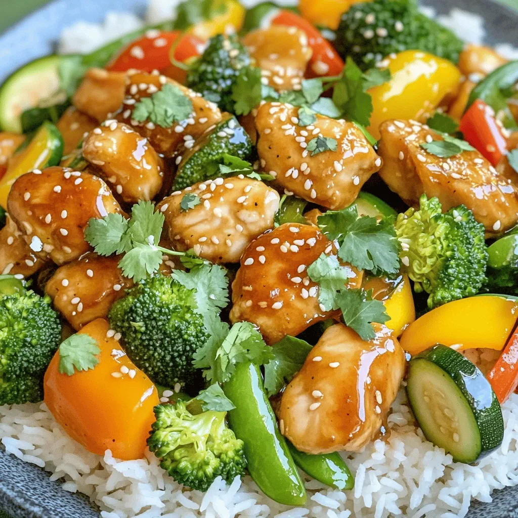 Honig-Knoblauch-Hähnchen und Gemüse Leckeres Rezept