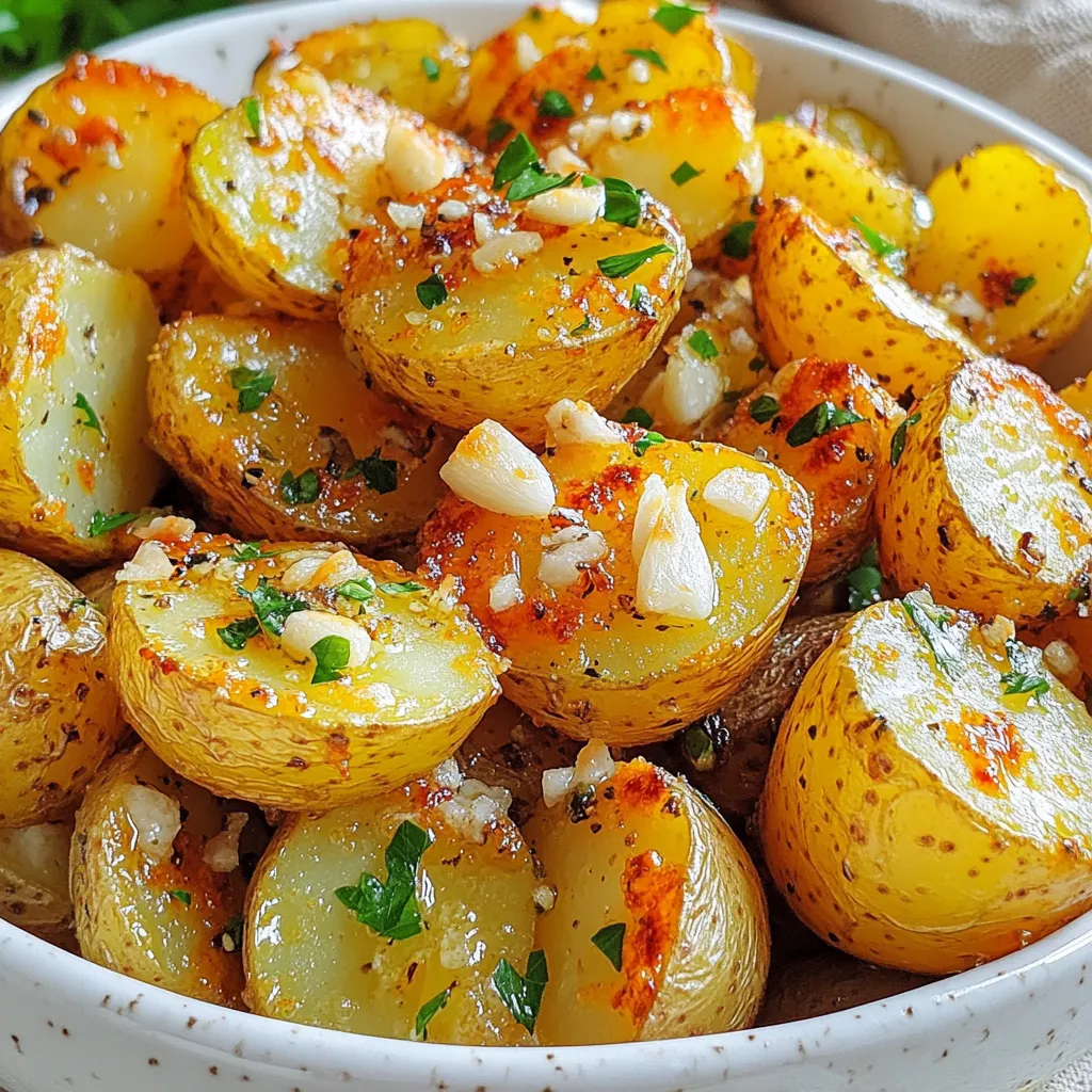Air Fryer Crispy Garlic Parmesan Potatoes Rezept