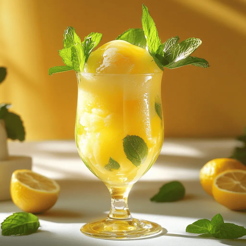Erfrischender Minz-Zitronen-Eistee Einfaches Rezept