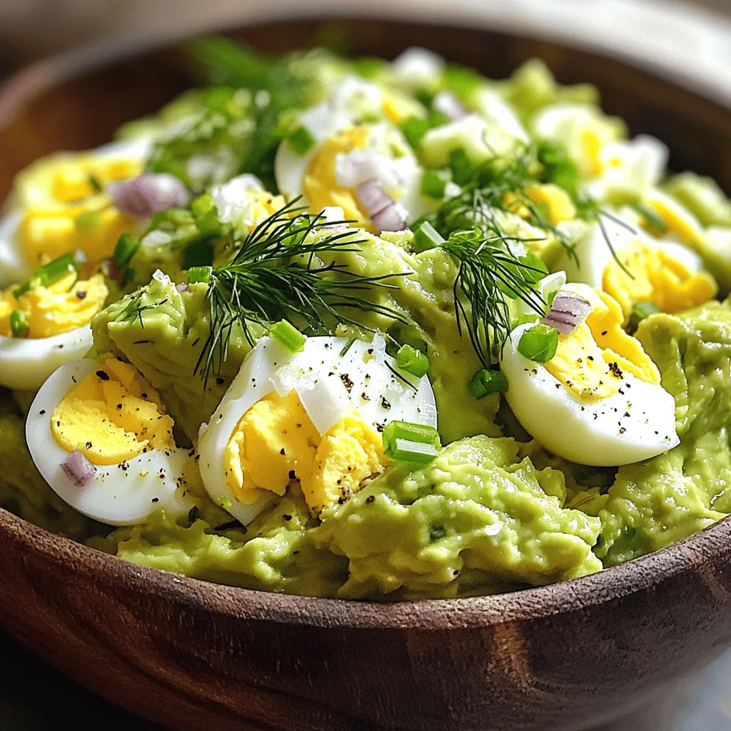 Easiest Avocado Egg Salad Schnelles und Gesundes Rezept