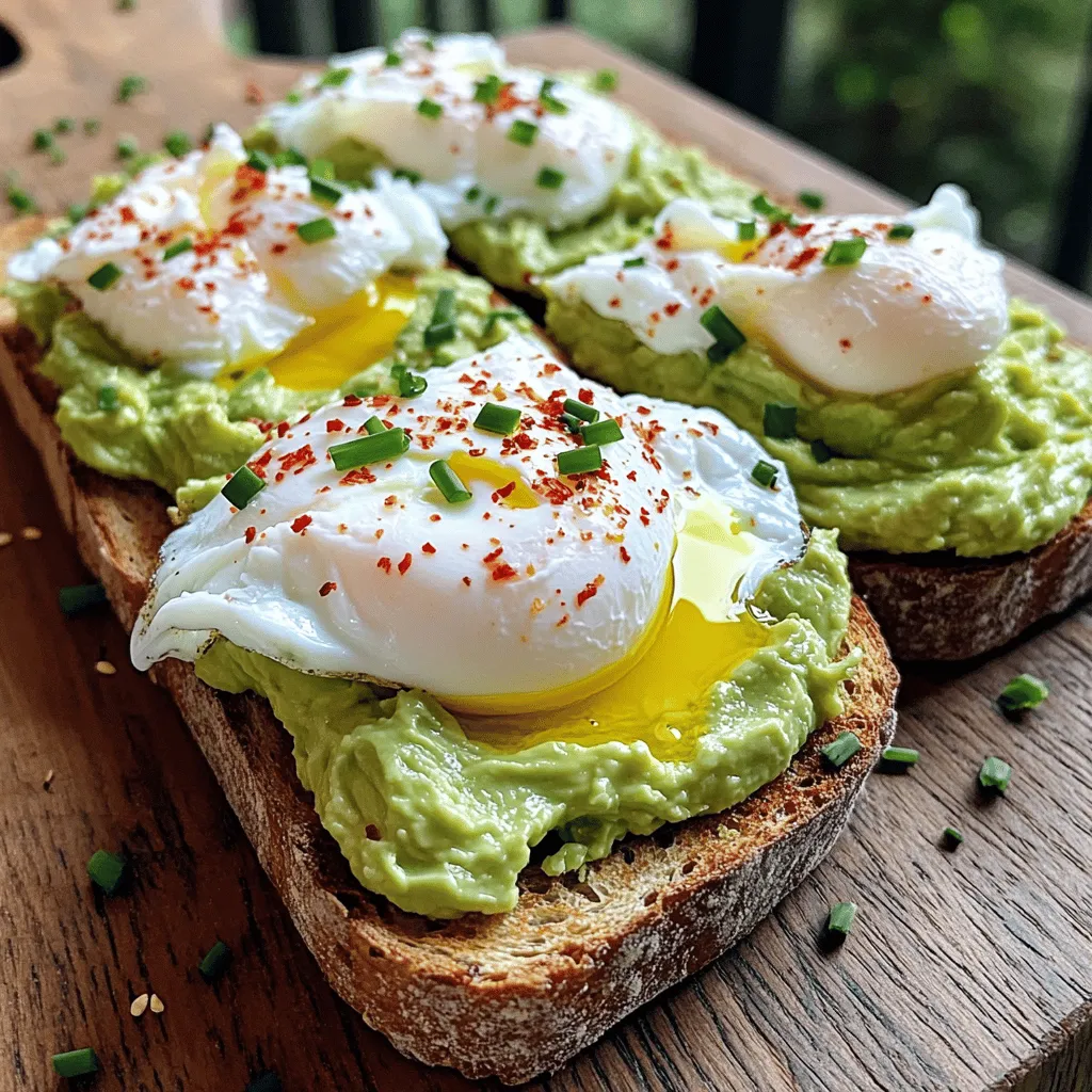 Avocado Toast mit Pochiertem Ei Gesund und Lecker