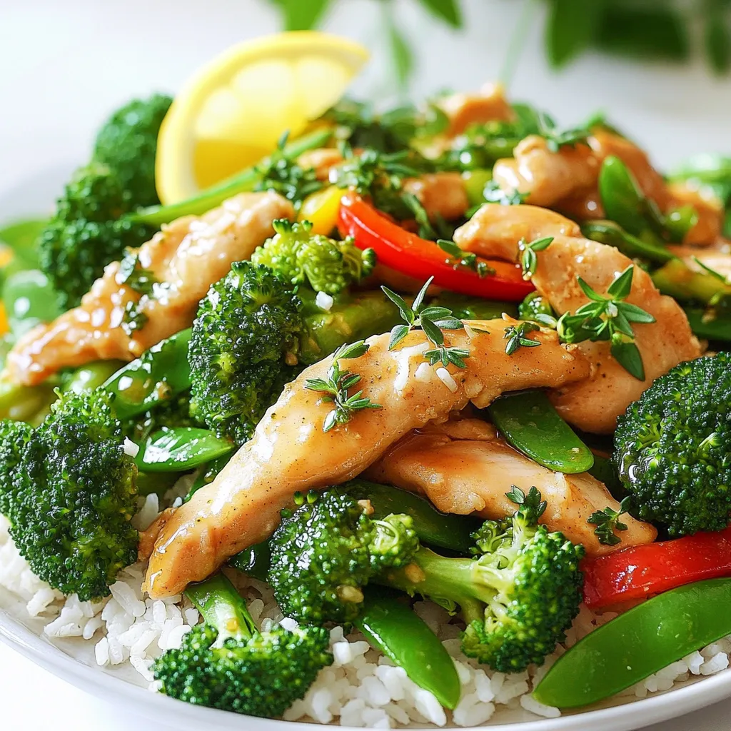 Garlic Herb Chicken Stir Fry Rasch und Köstlich