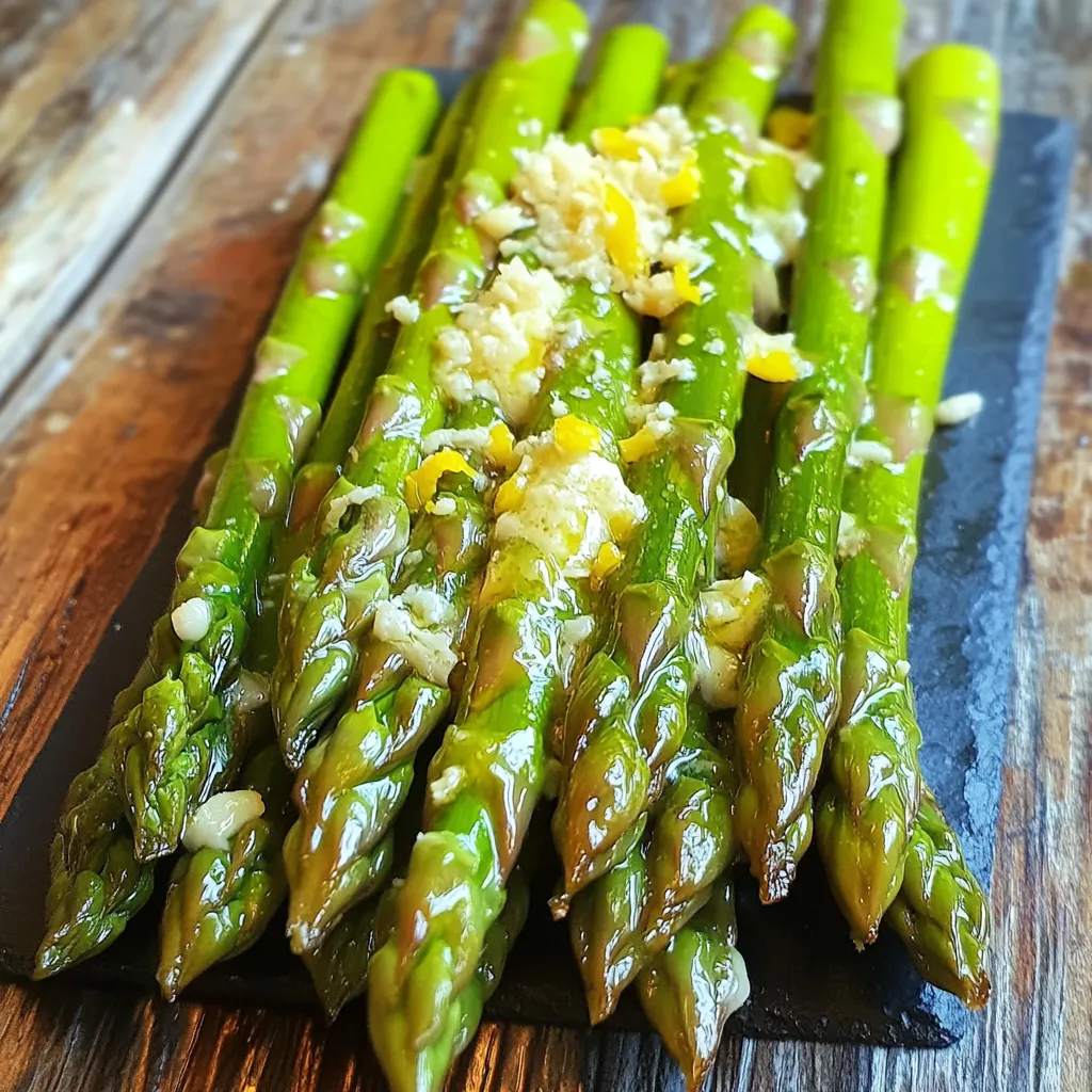 Knoblauch-Butter Spargel Air Fryer Schnelle Leckerei