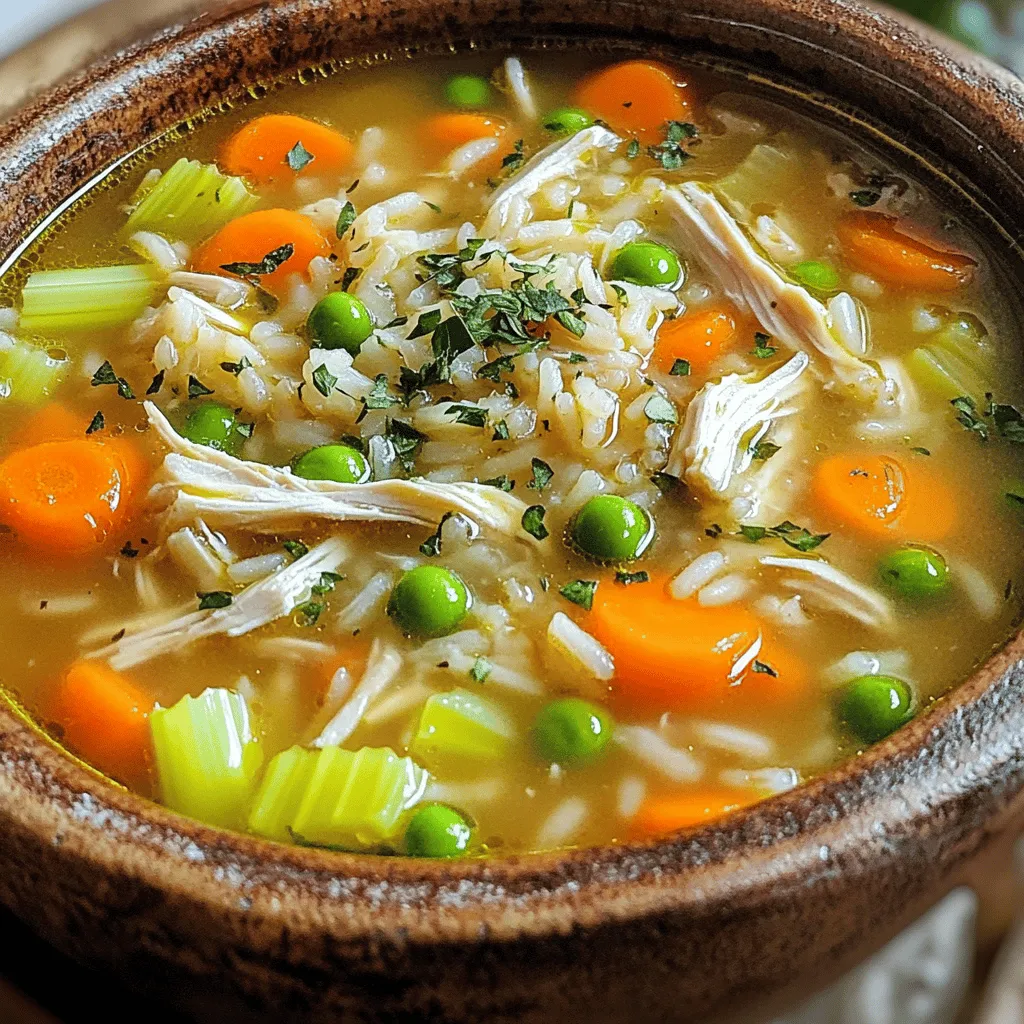 One-Pot Chicken Rice Soup Einfache und köstliche Mahlzeit