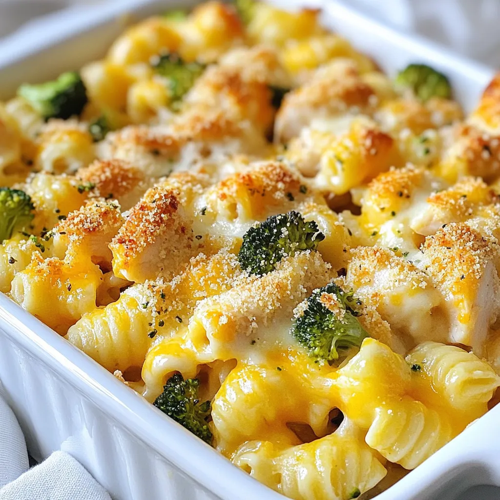 Cheesy Chicken Pasta Bake Einfaches und schnelles Gericht