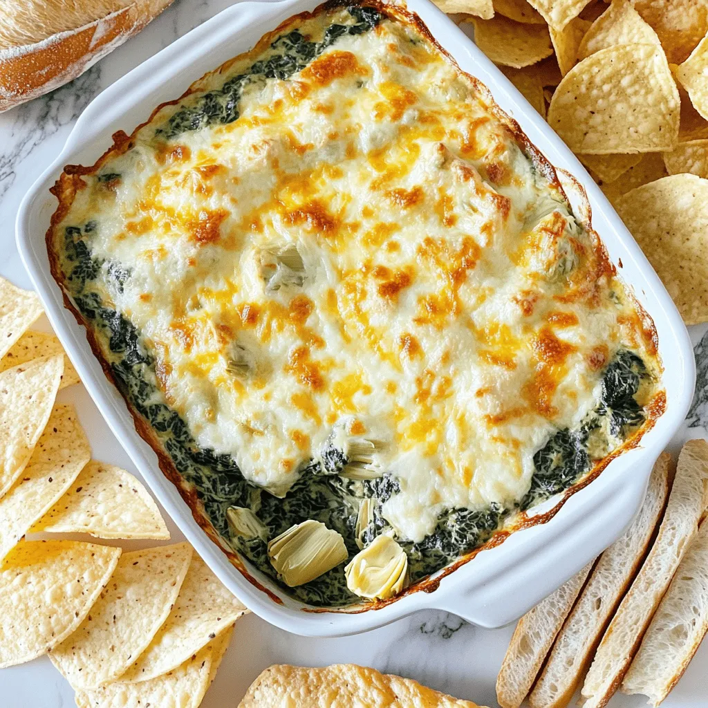 Creamy Spinach Artichoke Dip Einfaches und Leckeres Rezept