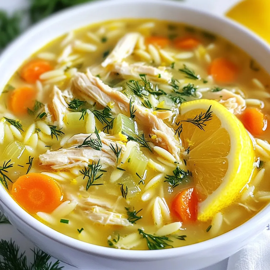 Griechische Zitronen-Hühnchensuppe Lecker und Einfach