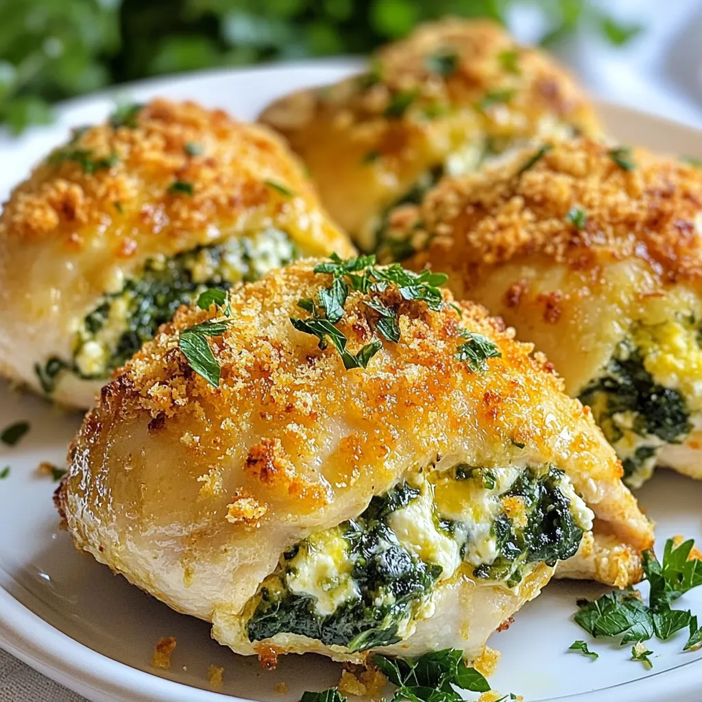 Spinach Feta Stuffed Chicken Breasts für köstliche Abende