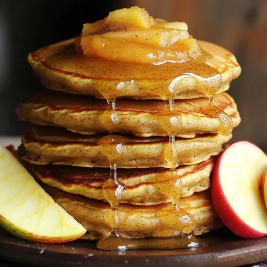Apfel-Zimt Protein-Pfannkuchen Einfach und Nahrhaft