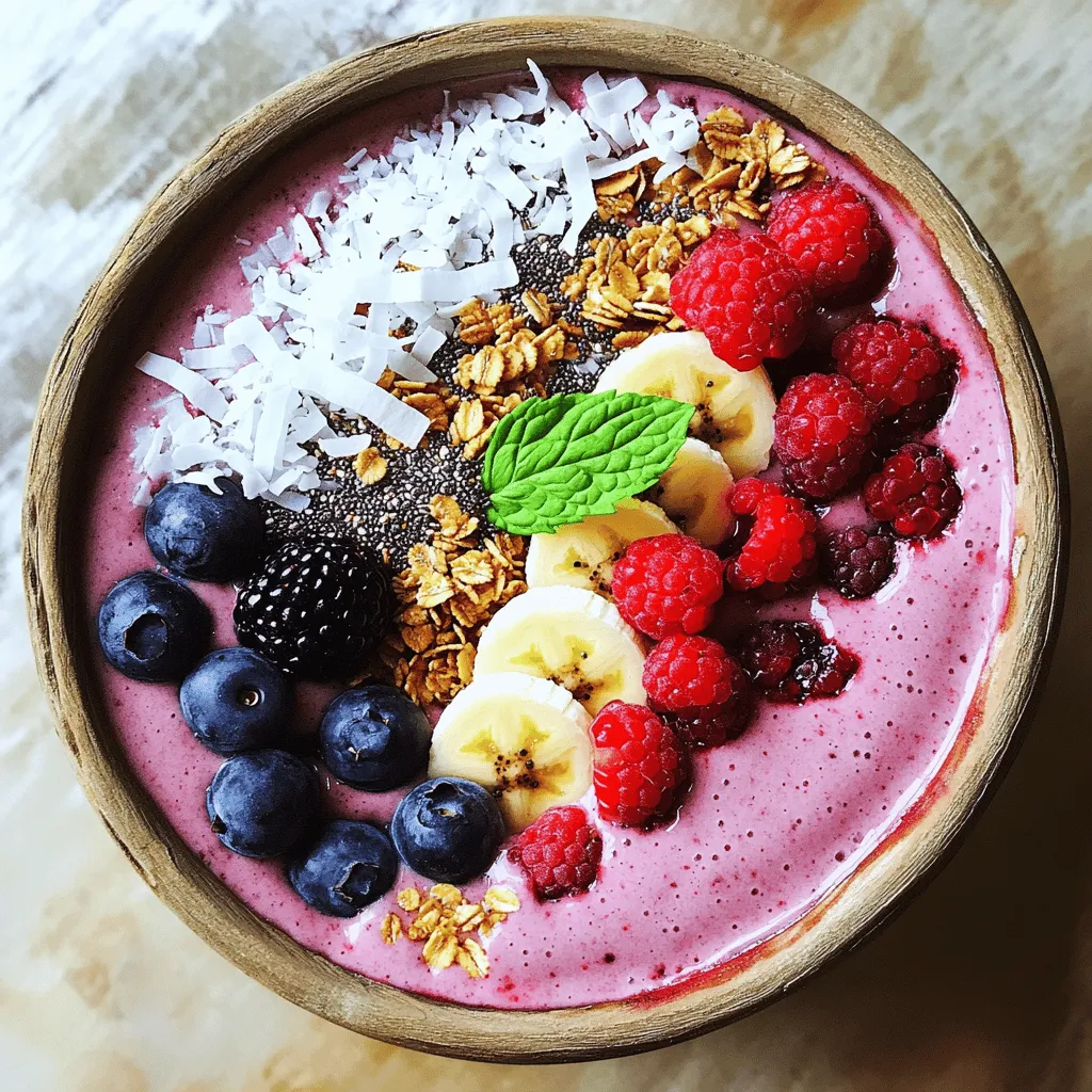 Berry Smoothie Bowl Köstlich und Nahrhaft Genießen
