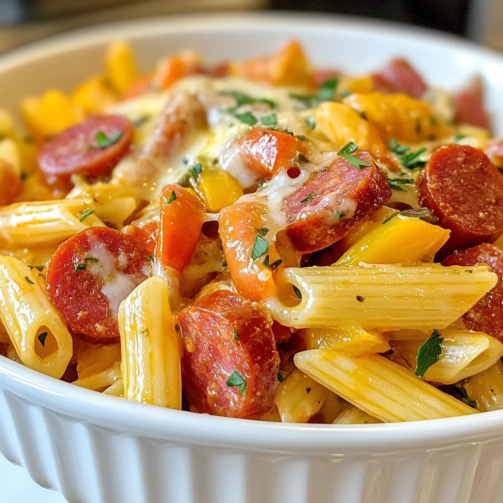 One Pot Kielbasa Pasta Schneller und einfacher Genuss