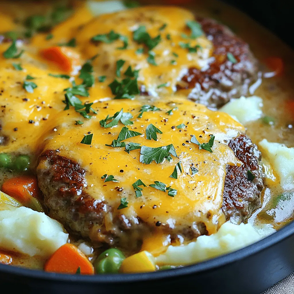 Amish Hamburger Steak Bake Köstliches Gericht zubereiten
