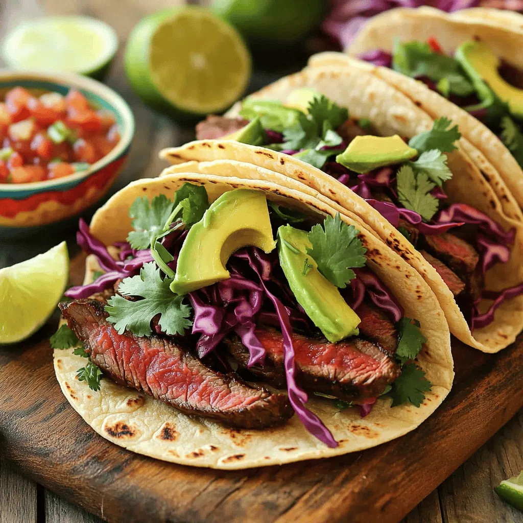 Chipotle Lime Grilled Steak Tacos Einfaches Rezept
